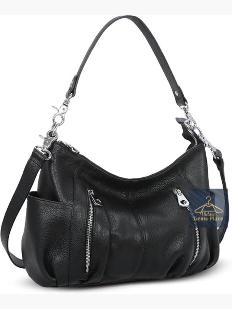Genuine Leather Hobo Shoulder Bag Crossbody Satchel Tote Handbag